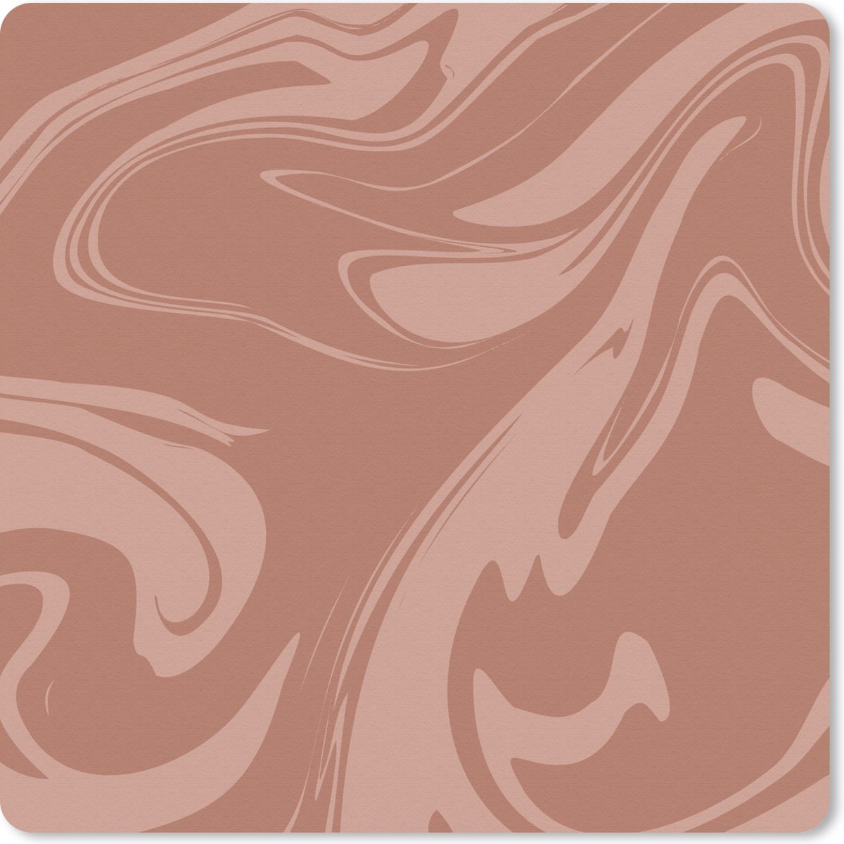 Muismat 20x20 cm - Mousepad Marmer - Chocola - Patronen - Muismatten