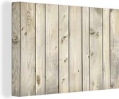 Canvas Schilderij Boom - Plank - Natuur - 90x60 cm - Wanddecoratie