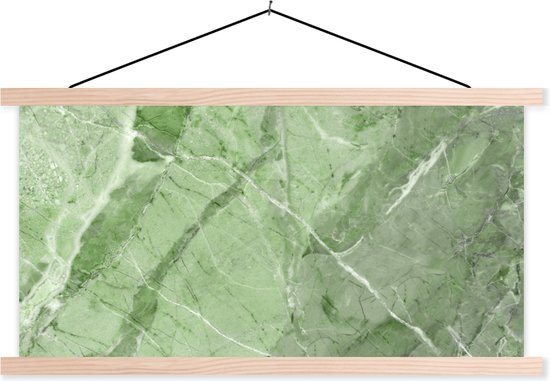 Porte-affiche avec affiche - Affiche scolaire - Boulders - Vert - Wit - Granit - 120x60 cm - Lattes transparentes