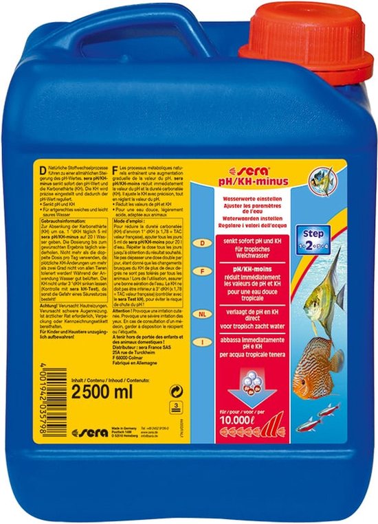 Foto: Ph kh minus 2500 ml sera aquarium waterbehandeling