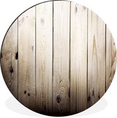 WallCircle - Wandcirkel - Muurcirkel - Plank - Boom - Hout - Landelijk - Aluminium - Dibond - ⌀ 90 cm - Binnen en Buiten