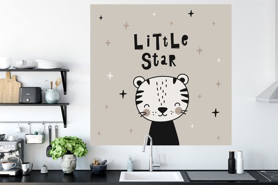 Stickers muraux - Petite étoile - Proverbes - Citations - Enfants - Kids - Bébé - Garçons - Meiden - 120x120 cm - Feuille adhésive XXL