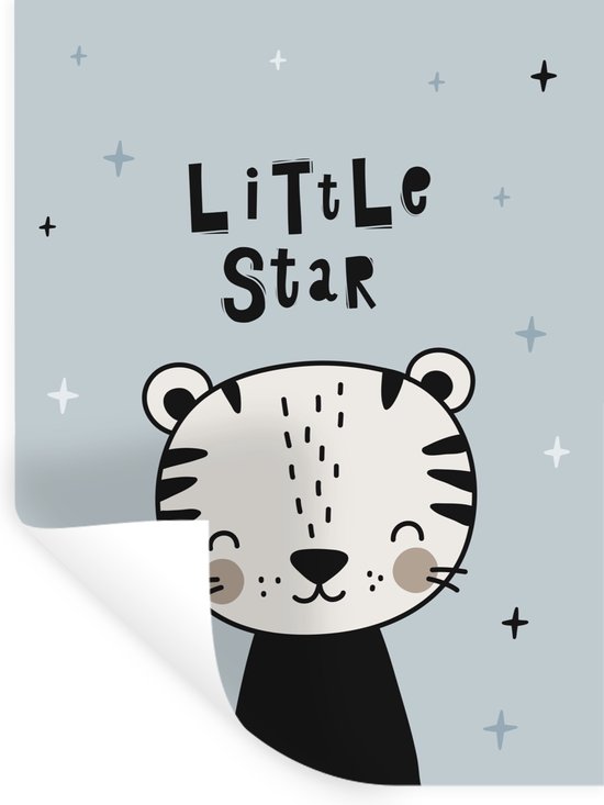 Stickers muraux - Proverbes - Petite étoile - Citations - Bébé - Kids - Enfants - Garçons - Meiden - 30x40 cm - Feuille adhésive