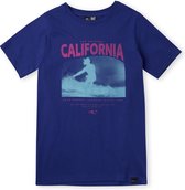 O'Neill T-Shirt Boys CALIFORNIA Surf The Web Blue 176 - Surf The Web Blue 100% Katoen Round Neck