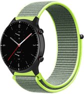 Nylon Smartwatch bandje - Geschikt voor Strap-it Amazfit GTR 2 nylon band - fluoriserend - GTR 2 - 22mm - Strap-it Horlogeband / Polsband / Armband