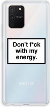 Case Company® - Samsung Galaxy S10 Lite hoesje - My energy - Soft Cover Telefoonhoesje - Bescherming aan alle Kanten en Schermrand