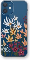 Case Company® - iPhone 12 hoesje - Painted wildflowers - Soft Cover Telefoonhoesje - Bescherming aan alle Kanten en Schermrand