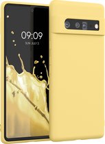 kwmobile telefoonhoesje voor Google Pixel 6 Pro - Hoesje voor smartphone - Back cover in zacht geel