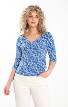 Cassis Dames T-shirt met strik - T-shirt - Maat 38