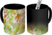 Magische Mok - Foto op Warmte Mokken - Regenboog - Verf - Tie dye - Textiel - Patronen - Magic Mok - Beker - 350 ML - Uitdeelcadeautjes