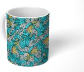 Mok - Patroon - Bladeren - Abstract - Mokken - 350 ML - Beker - Uitdeelcadeautjes
