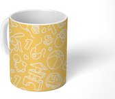 Mok - Koffiemok - Verjaardag - Patronen - Kinderen - Mokken - 350 ML - Beker - Koffiemokken - Theemok
