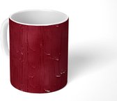 Mok - Verf - Patronen - Rood - Mokken - 350 ML - Beker - Uitdeelcadeautjes