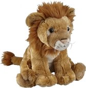 Pluche bruine leeuw knuffel 30 cm - Leeuwen wilde dieren knuffels - Speelgoed voor kinderen