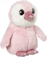 Pluche pinguin knuffel roze 18 cm