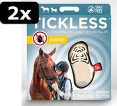 2x - TICKLESS PAARD BEIGE