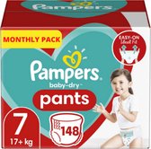 Pampers Baby Dry Pants Maat 7 - 148 Luierbroekjes Maandbox