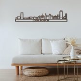 Skyline Den Bosch Notenhout 165 Cm Wanddecoratie Voor Aan De Muur Met Tekst City Shapes