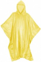 regenponcho met capuchon unisex geel one size