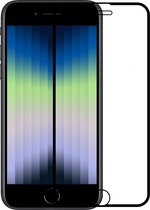 iPhone SE 2022 Screenprotector Bescherm Glas - iPhone SE 2022 Screen Protector Tempered Glass Full Screen 3D Zwart