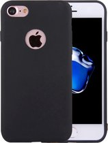 Apple iPhone 7 Hoesje - Mobigear - Color Serie - TPU Backcover - Zwart - Hoesje Geschikt Voor Apple iPhone 7