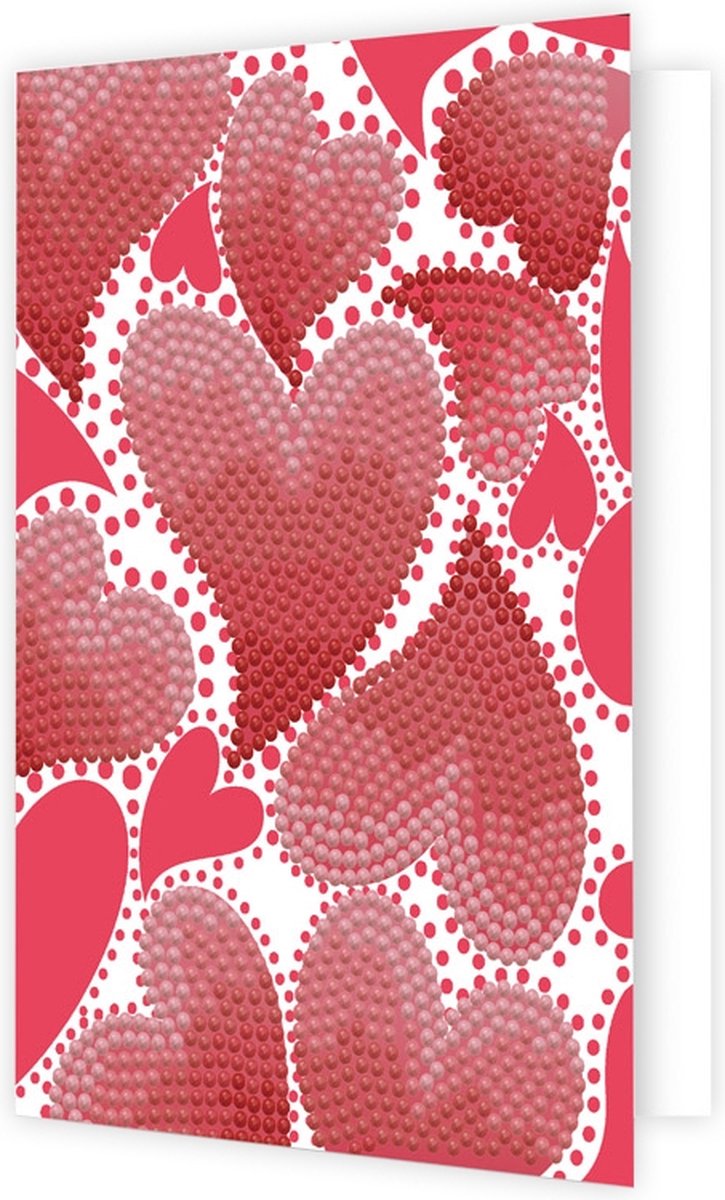 DIAMOND DOTZ Hearts Swirl - Diamond Painting - 1.673 Dotz - 18x13 cm