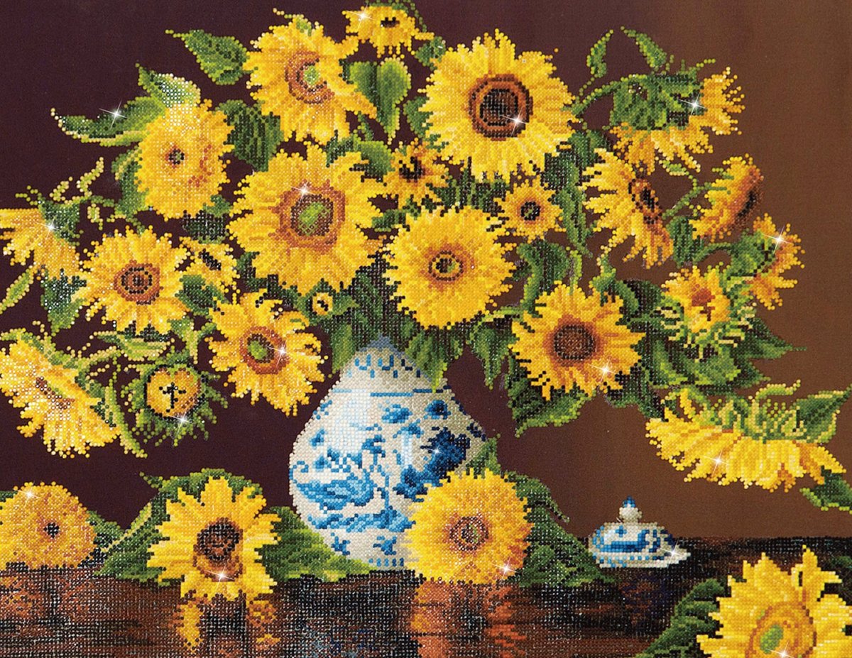 DIAMOND DOTZ Sunflowers - Diamond Painting - 32.410 Dotz - 71x56 cm