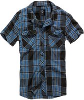 Brandit Overhemd -S- Roadstar indigo checked Blauw