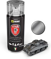 AMMO MIG TTH117 Titans Hobby Gun Metal - Primer - Acryl Spray Verf spuitbus