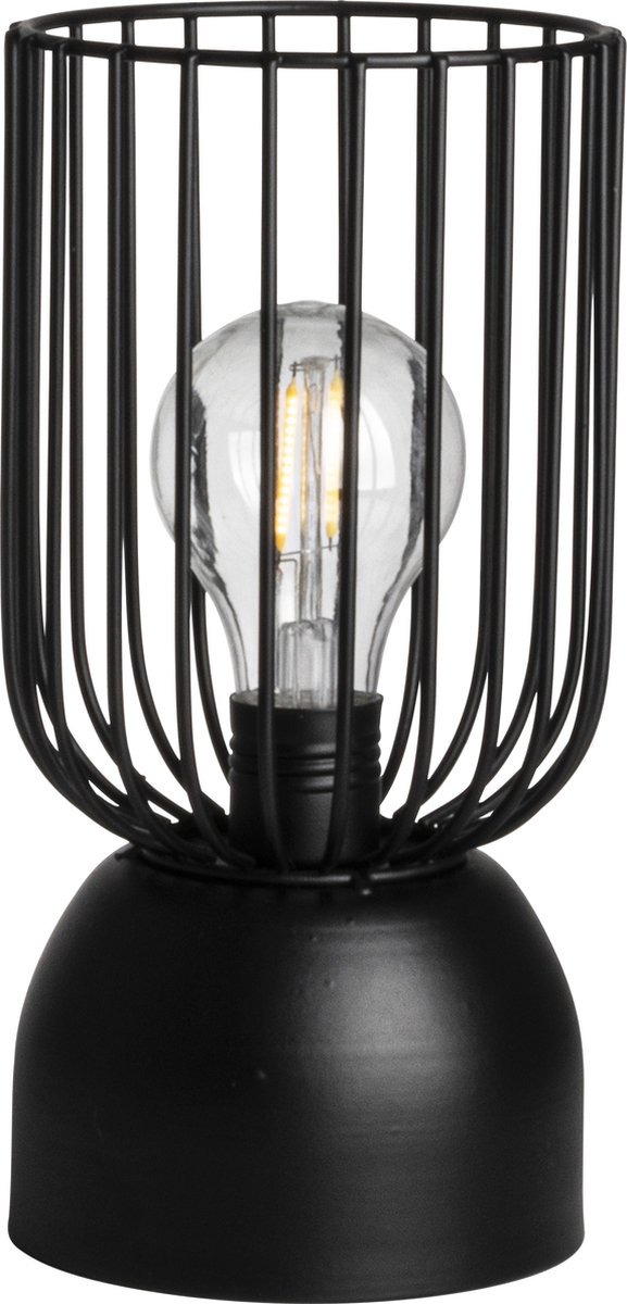 Gusta - Led Lamp - Zwart - Metaal - ø11x22,2cm