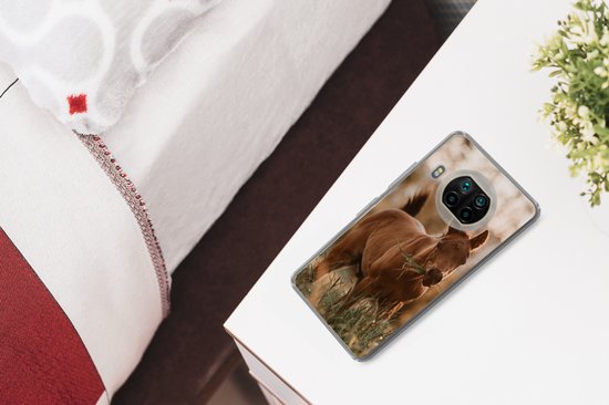 Coque Xiaomi Mi 10T Lite 5G - Cheval - Soleil - Herbe - Coque en Siliconen