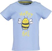 Blue Seven - T-shirt - happy bee -blauw - Maat 80