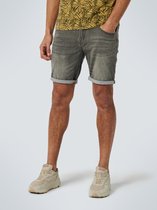 No Excess Mannen Denim Short Denim Grijs