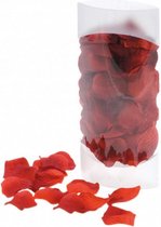 Rozenblaadjes 4,5 x 5 cm polyester Rood 150 stuks - Rood Bruiloft Trouwen Rozen Roos Blaadjes