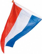 Nederlandse vlag 100 x 150 cm polyester rood/wit/blauw