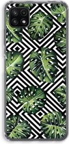 Case Company® - Samsung Galaxy A22 5G hoesje - Geometrische jungle - Soft Cover Telefoonhoesje - Bescherming aan alle Kanten en Schermrand