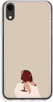 Case Company® - iPhone XR hoesje - I drink wine - Soft Cover Telefoonhoesje - Bescherming aan alle Kanten en Schermrand