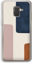 Case Company® - Samsung Galaxy A8 (2018) hoesje - Geo #5 - Soft Cover Telefoonhoesje - Bescherming aan alle Kanten en Schermrand