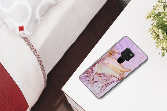 Coque Huawei P40 Lite - Marbre - Peinture - Abstrait - Coque de téléphone en Siliconen