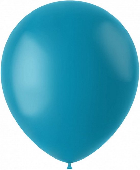 ballonnen 33 cm latex turquoise 10 stuks