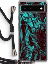 Case Company® - Google Pixel 6 hoesje met Koord - Ice Age - Telefoonhoesje met Zwart Koord - Bescherming aan alle Kanten en Over de Schermrand