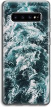 Case Company® - Samsung Galaxy S10 4G hoesje - Zee golf - Soft Cover Telefoonhoesje - Bescherming aan alle Kanten en Schermrand