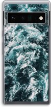 Case Company® - Google Pixel 6 Pro hoesje - Zee golf - Soft Cover Telefoonhoesje - Bescherming aan alle Kanten en Schermrand