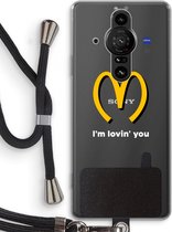 Case Company® - Sony Xperia Pro-I hoesje met Koord - I'm lovin' you - Telefoonhoesje met Zwart Koord - Bescherming aan alle Kanten en Over de Schermrand