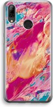 Case Company® - Huawei P Smart (2019) hoesje - Pastel Echoes - Soft Cover Telefoonhoesje - Bescherming aan alle Kanten en Schermrand