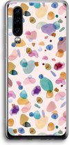 Case Company® - Huawei P30 hoesje - Terrazzo Memphis - Soft Cover Telefoonhoesje - Bescherming aan alle Kanten en Schermrand