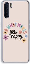 Case Company® - Oppo A91 hoesje - Happy days - Soft Cover Telefoonhoesje - Bescherming aan alle Kanten en Schermrand