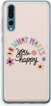 Case Company® - Huawei P20 Pro hoesje - Happy days - Soft Cover Telefoonhoesje - Bescherming aan alle Kanten en Schermrand