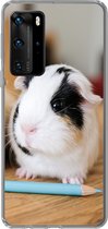 Geschikt voor Huawei P40 Pro hoesje - Schattige baby-cavia's - Siliconen Telefoonhoesje