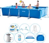 Zwembad Comfort Pakket - 8-delig -  Frame Pool Rechthoekig 450x220x84 cm